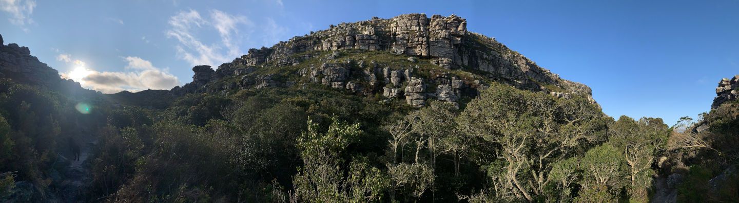 Kalk Bay Mountain from Echo Valley, Cape Town — a formidable challenge echoing the journey of weight transformation